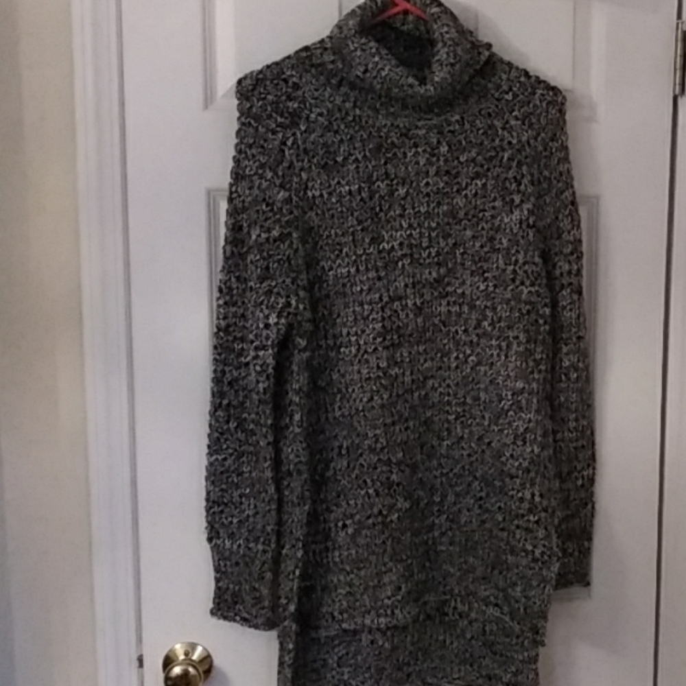 Devoted turtleneck high low sweater nwot